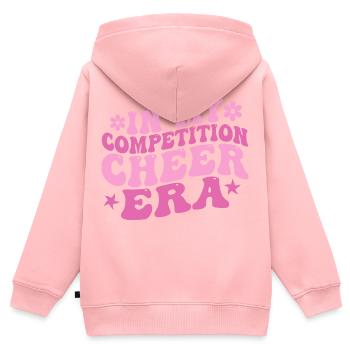In meiner Wettkampf-Cheer-Ära - Kinder Premium Organic Zip Hoodie - Rosa - Hinten - AI Model Kid Female (0cm)