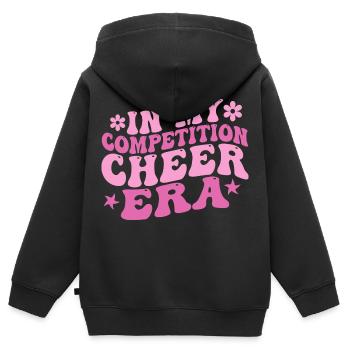 In My Competition Cheer Era - Sweat Premium à capuche zippé enfant bio - noir - Dos - AI Model Kid Male (0cm)