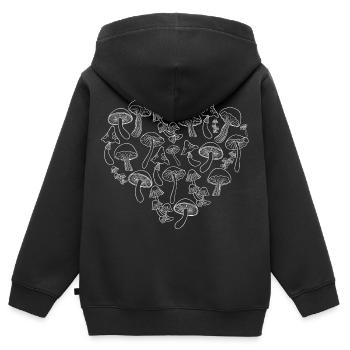 Steinpilze | Pfifferling | Champignons - Kinder Premium Organic Zip Hoodie - Schwarz - Hinten - AI Model Kid Male (0cm)