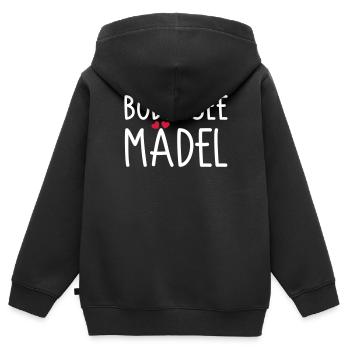 Les filles du lac de Constance - Sweat Premium à capuche zippé enfant bio - noir - Dos - AI Model Kid Male (0cm)