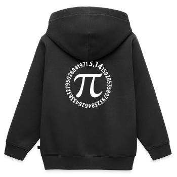 PI - Sweat Premium à capuche zippé enfant bio - noir - Dos - AI Model Kid Male (0cm)