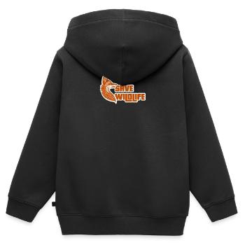 Sauver la faune - Sweat Premium à capuche zippé enfant bio - noir - Dos - AI Model Kid Male (0cm)
