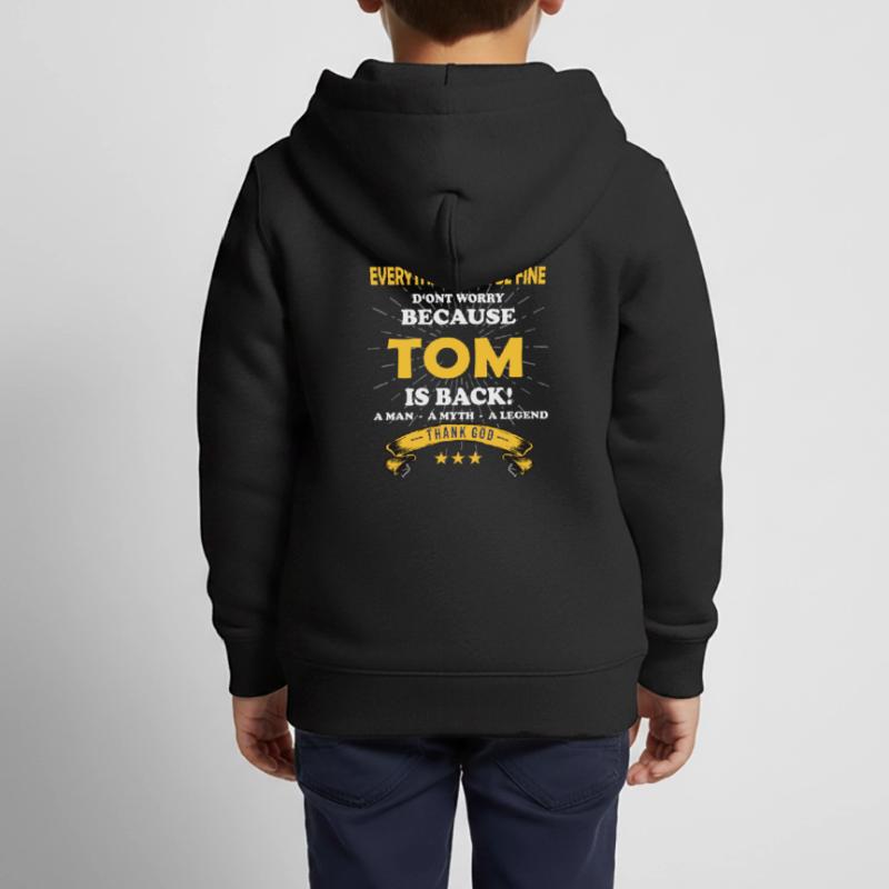 Everything will be fine Tom Is back Kinder Premium Organic Zip Hoodie
