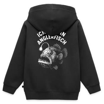 Fish Costume Frogfish Under Water Carnival - Kids Premium Organic Zip-up Hoodie - black - Back - AI Model Kid Male (0cm)