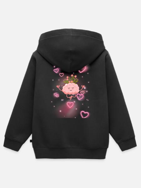 Zen-Einstellung – Wellness-Geschenk - Kinder Premium Organic Zip Hoodie - Schwarz