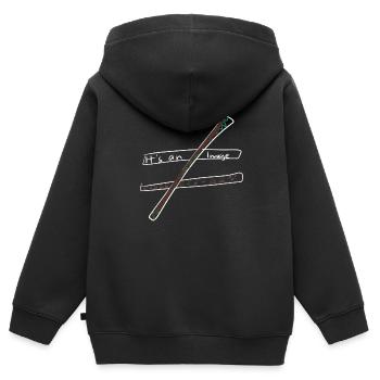 Calcul d’équation - Sweat Premium à capuche zippé enfant bio - noir - Dos - AI Model Kid Male (0cm)