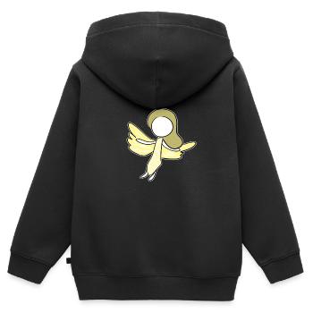 engel beschützer frau symbol - Kinder Premium Organic Zip Hoodie - Schwarz - Hinten - AI Model Kid Male (0cm)
