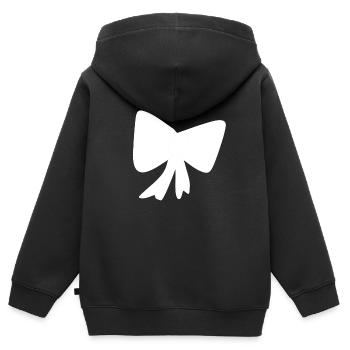 Icône de motif de boucle - Sweat Premium à capuche zippé enfant bio - noir - Dos - AI Model Kid Male (0cm)