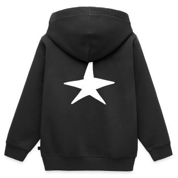 stern symbol form nacht - Kinder Premium Organic Zip Hoodie - Schwarz - Hinten - AI Model Kid Male (0cm)