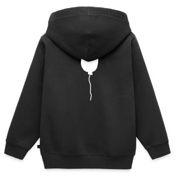 luftballon ballon symbol form - Kinder Premium Organic Zip Hoodie - Schwarz - Hinten - AI Model Kid Male (0cm)