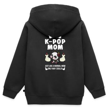 K-Pop-K-Pop-Merch K-Pop-Waren Geschenk - Kinder Premium Organic Zip Hoodie - Schwarz - Hinten - AI Model Kid Male (0cm)