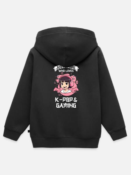 K-Pop-K-Pop-Merch K-Pop-Waren Geschenk - Kinder Premium Organic Zip Hoodie - Schwarz