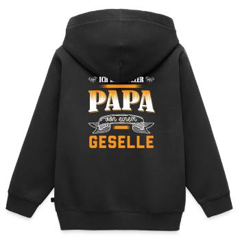 Geselle 2023 Geselle Geselle bestanden Geschenk - Kinder Premium Organic Zip Hoodie - Schwarz - Hinten - AI Model Kid Male (0cm)