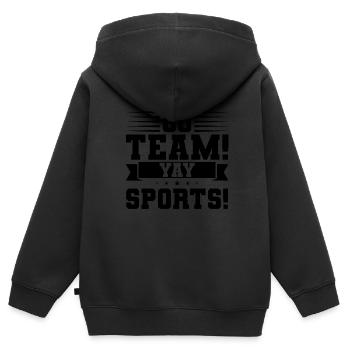 Sportspiel Sportmannschaft Geschenk - Kinder Premium Organic Zip Hoodie - Schwarz - Hinten - AI Model Kid Male (0cm)