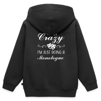 Theater Broadway-Musical Geschenk - Kinder Premium Organic Zip Hoodie - Schwarz - Hinten - AI Model Kid Male (0cm)