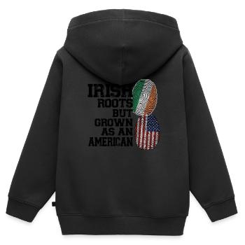 Irland Irisch Irische Wurzeln Geschenk - Kinder Premium Organic Zip Hoodie - Schwarz - Hinten - AI Model Kid Male (0cm)