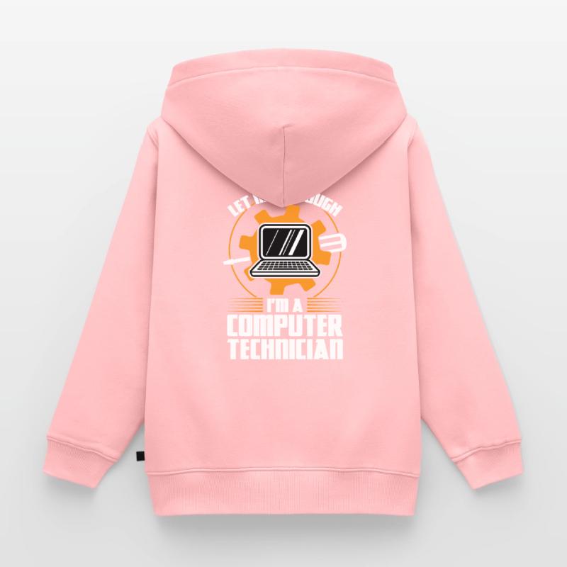 Technischer Support Computertechniker Technischer Kinder Premium Organic Zip Hoodie
