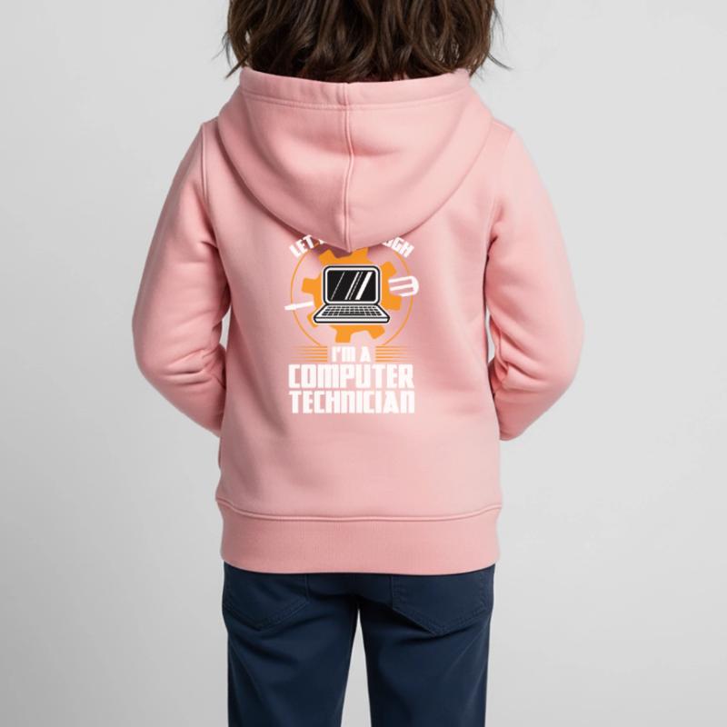 Technischer Support Computertechniker Technischer Kinder Premium Organic Zip Hoodie