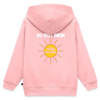 Familie Sonne Verwandte Geschenk - Kinder Premium Organic Zip Hoodie - Rosa - Hinten - AI Model Kid Female (0cm)