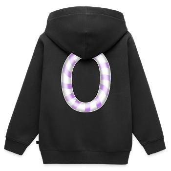 Birthday Strip Zero - Kids Premium Organic Zip-up Hoodie - black - Back - AI Model Kid Male (0cm)