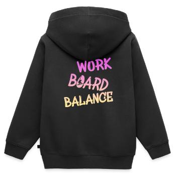 Snowboarding Snowboarder Snowboard Grab Freestsyle - Kinder Premium Organic Zip Hoodie - Schwarz - Hinten - AI Model Kid Male (0cm)