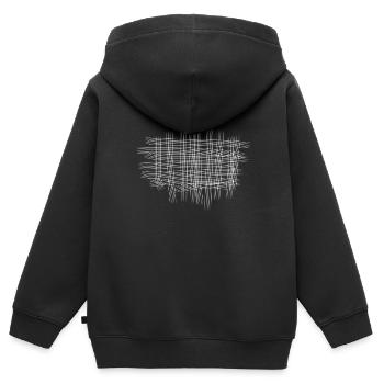 kreuze muster kreuz symbol - Kinder Premium Organic Zip Hoodie - Schwarz - Hinten - AI Model Kid Male (0cm)