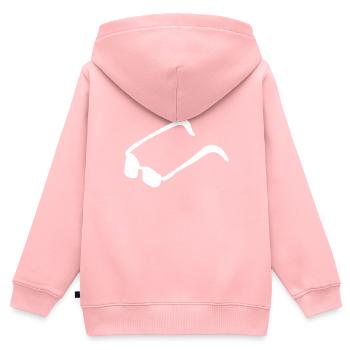 Lunettes de soleil Lunettes Nerd - Sweat Premium à capuche zippé enfant bio - rose - Dos - AI Model Kid Female (0cm)