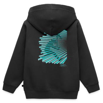 Scooter freestyle - Kinder Premium Organic Zip Hoodie - Schwarz - Hinten - AI Model Kid Male (0cm)