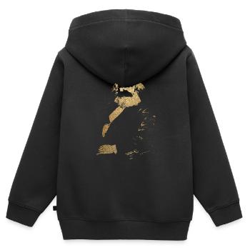 Karl Marx - Kids Premium Organic Zip-up Hoodie - black - Back - AI Model Kid Male (0cm)