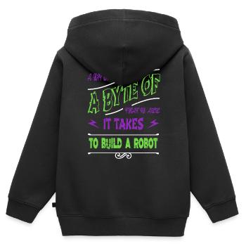 biomedical engineering christmas vacation happy - Kids Premium Organic Zip-up Hoodie - black - Back - AI Model Kid Male (0cm)