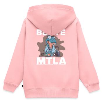 Beste MTLA, Labor assistentin - Kinder Premium Organic Zip Hoodie - Rosa - Hinten - AI Model Kid Female (0cm)