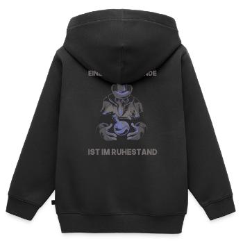 Eine labor legende geht in den ruhestand mtla - Kinder Premium Organic Zip Hoodie - Schwarz - Hinten - AI Model Kid Male (0cm)