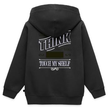 Bibliophile Book Keeper Awesome Book Keeper Chemise - Sweat Premium à capuche zippé enfant bio - noir - Dos - AI Model Kid Male (0cm)