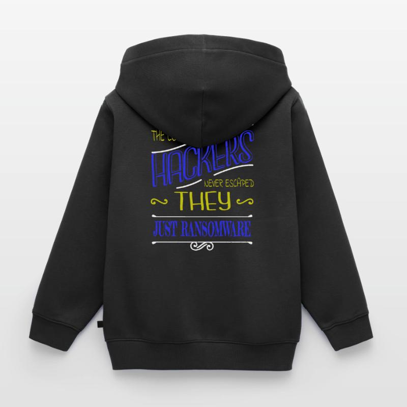 blagues crypter déclaration bday glitch Sweat Premium à capuche zippé enfant bio