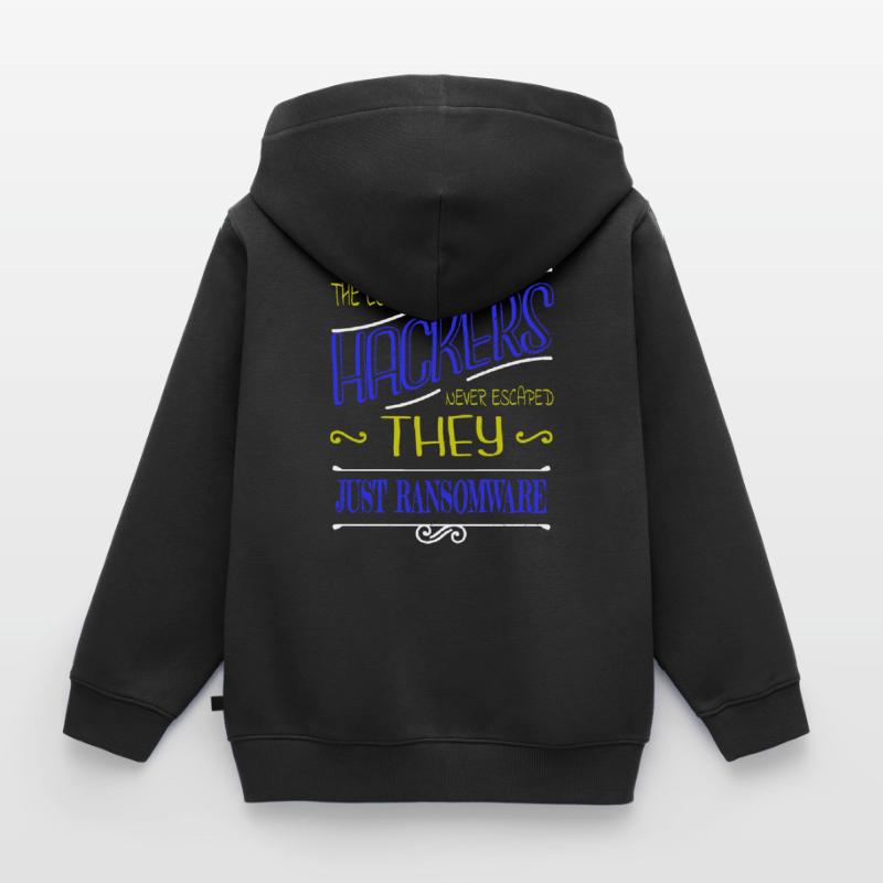 blagues crypter déclaration bday glitch Sweat Premium à capuche zippé enfant bio