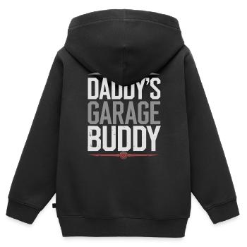 Technology adventure with dad - Kids Premium Organic Zip-up Hoodie - black - Back - AI Model Kid Male (0cm)