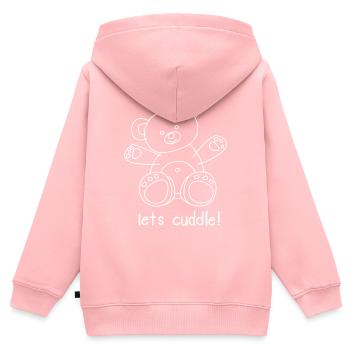 CUDDLE ME! - Kids Premium Organic Zip-up Hoodie - rose - Back - AI Model Kid Female (0cm)