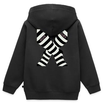 relax and enjoy - Kinder Premium Organic Zip Hoodie - Schwarz - Hinten - AI Model Kid Male (0cm)