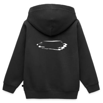 Dash Symbol Cracks - Kids Premium Organic Zip-up Hoodie - black - Back - AI Model Kid Male (0cm)