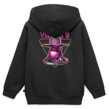 Venera 9 Venus Raumsonde - Kinder Premium Organic Zip Hoodie - Schwarz - Hinten - AI Model Kid Male (0cm)