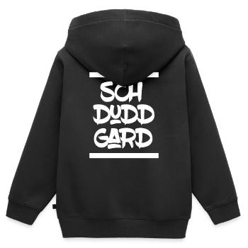 Stuttgart Schwaben Schwabe Schwäbisch Schwäbischer - Kinder Premium Organic Zip Hoodie - Schwarz - Hinten - AI Model Kid Male (0cm)