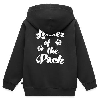 My siblings have paws dogs baby cats - Kids Premium Organic Zip-up Hoodie - black - Back - AI Model Kid Male (0cm)