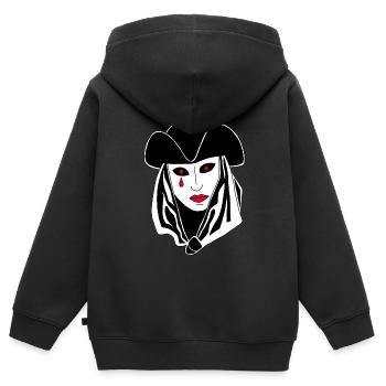 Das Phantom von Venedig - Kinder Premium Organic Zip Hoodie - Schwarz - Hinten - AI Model Kid Male (0cm)