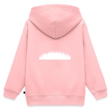 Grass hill - Kids Premium Organic Zip-up Hoodie - rose - Back - AI Model Kid Female (0cm)