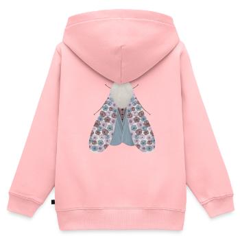 Mite - Sweat Premium à capuche zippé enfant bio - rose - Dos - AI Model Kid Female (0cm)