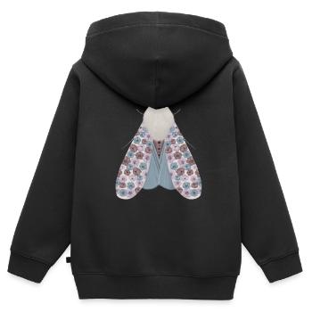 Motte - Kinder Premium Organic Zip Hoodie - Schwarz - Hinten - AI Model Kid Male (0cm)