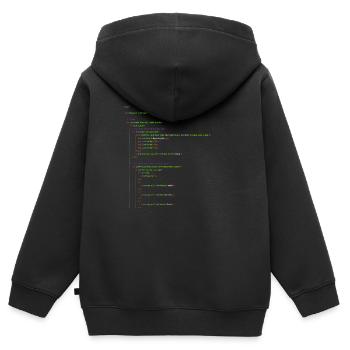 Html Programieren. Homepage Nerd Shirt - Kinder Premium Organic Zip Hoodie - Schwarz - Hinten - AI Model Kid Male (0cm)