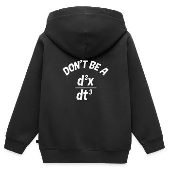 Ingenieur Physik Ableitung Mathe Meme Geschenkidee - Kinder Premium Organic Zip Hoodie - Schwarz - Hinten - AI Model Kid Male (0cm)