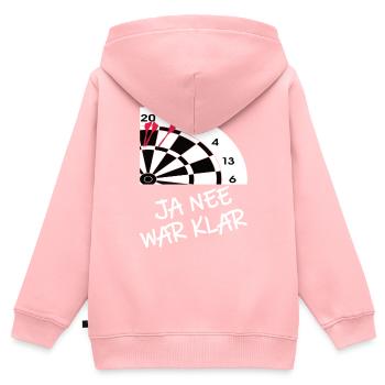 Darts Darten Darts Geschenk Dartpfeil Dartboard - Kinder Premium Organic Zip Hoodie - Rosa - Hinten - AI Model Kid Female (0cm)