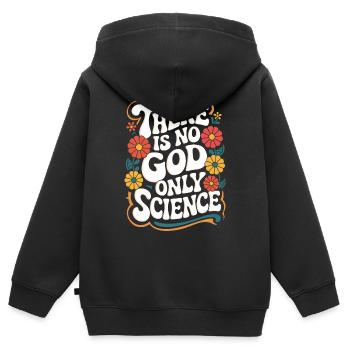 Atheismus Atheist Anti-Religion Agnostiker - Kinder Premium Organic Zip Hoodie - Schwarz - Hinten - AI Model Kid Male (0cm)
